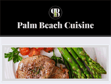 Tablet Screenshot of palmbeachcuisine.com